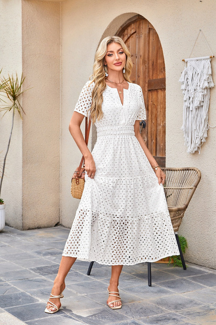 Abrielle – Broderie Maxi Dress