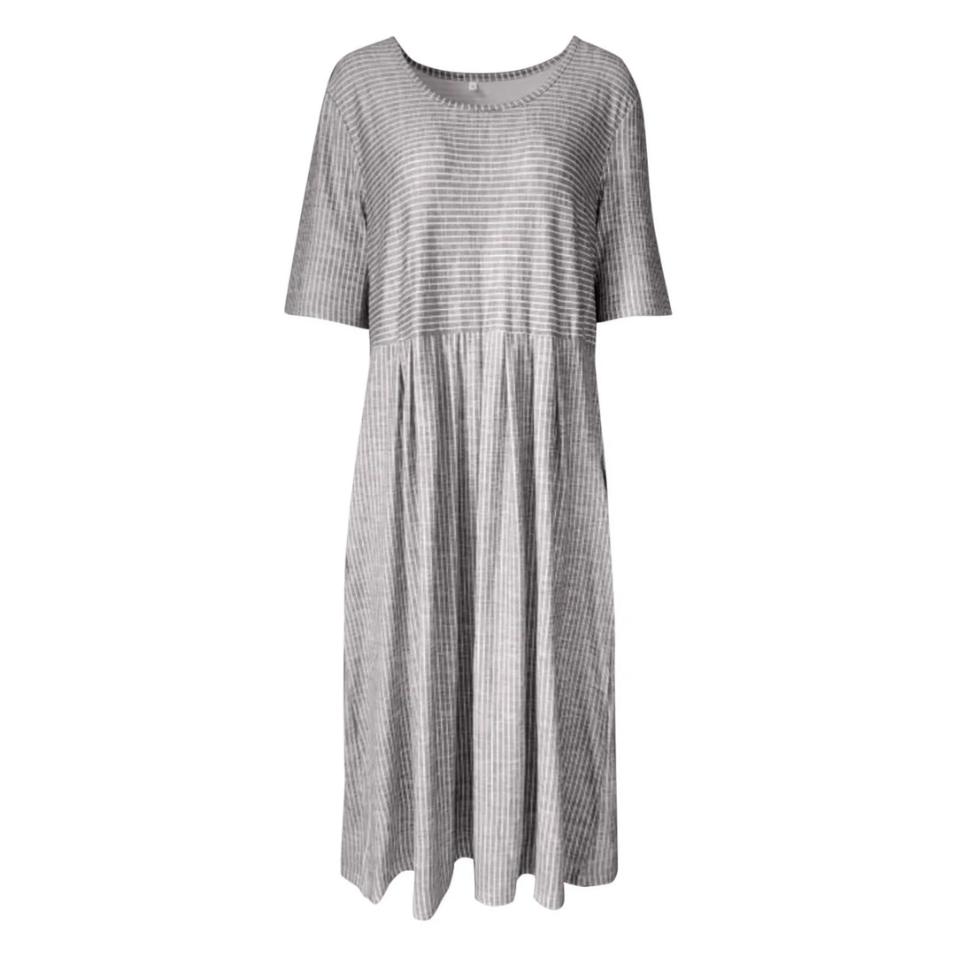 Adelise – Pleated Wrap Midi Dress