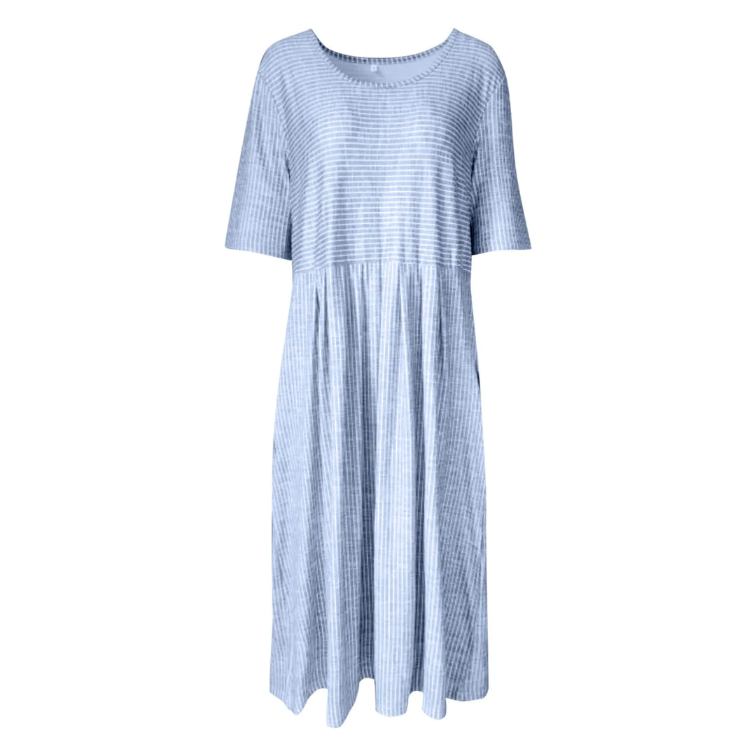 Adelise – Pleated Wrap Midi Dress