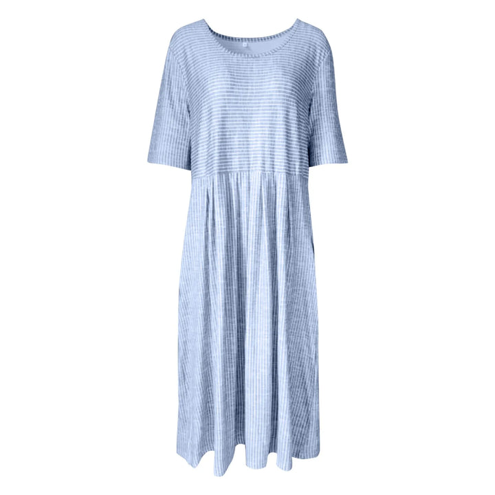 Adelise – Pleated Wrap Midi Dress